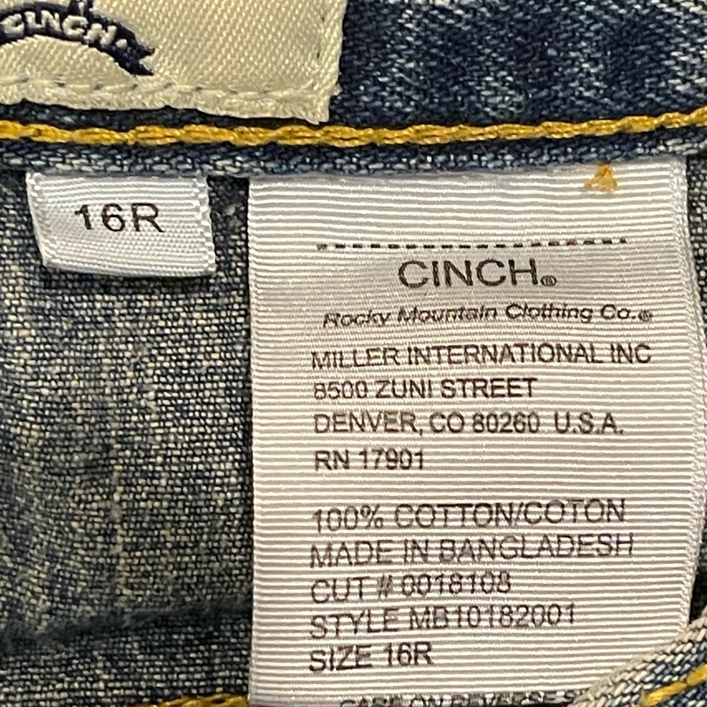 Youth Boys Cinch Classic Blue Jeans